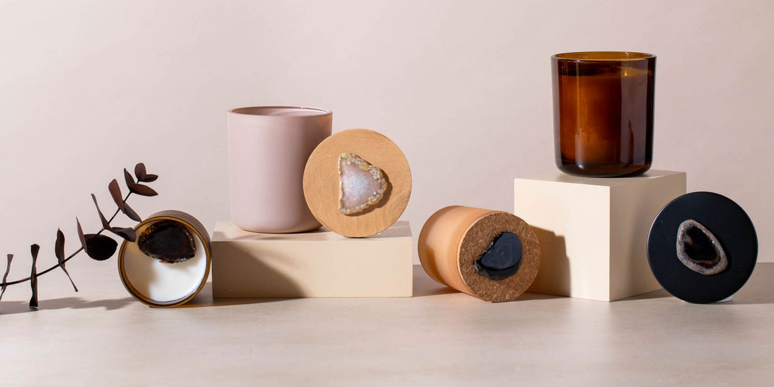 Customize Your Candle Lids With Energizing Geodes