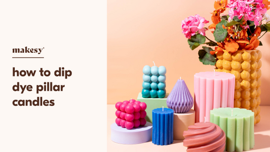 How To Dip Dye Pillar Candles