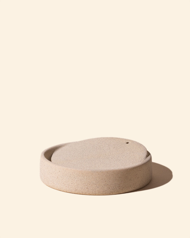 unity incense holder - matte sand