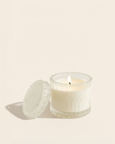 10.5oz crystal candle vessel & lid