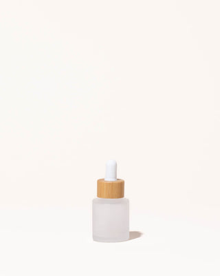 0.7 oz / 20 ml frosted glass & bamboo dropper bottle - Makesy