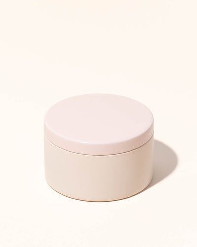 5oz metal tin & lid - peach - the stash