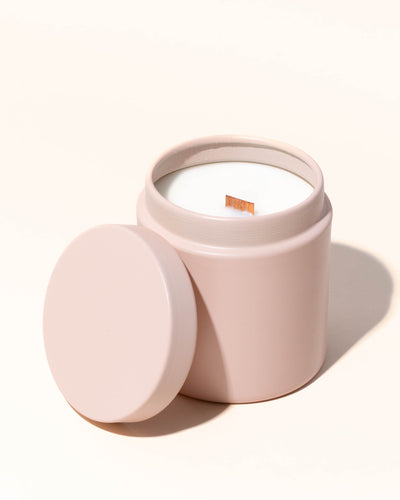 9oz glam tin & lid - peach - the stash