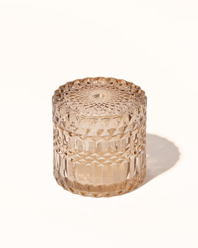 7oz posh vessel & lid - translucent champagne - the stash