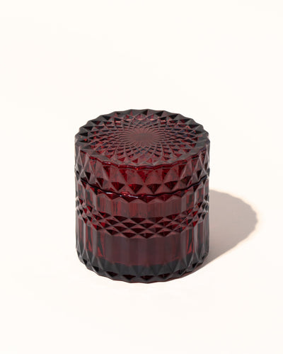 7oz posh vessel & lid- translucent garnet - the stash