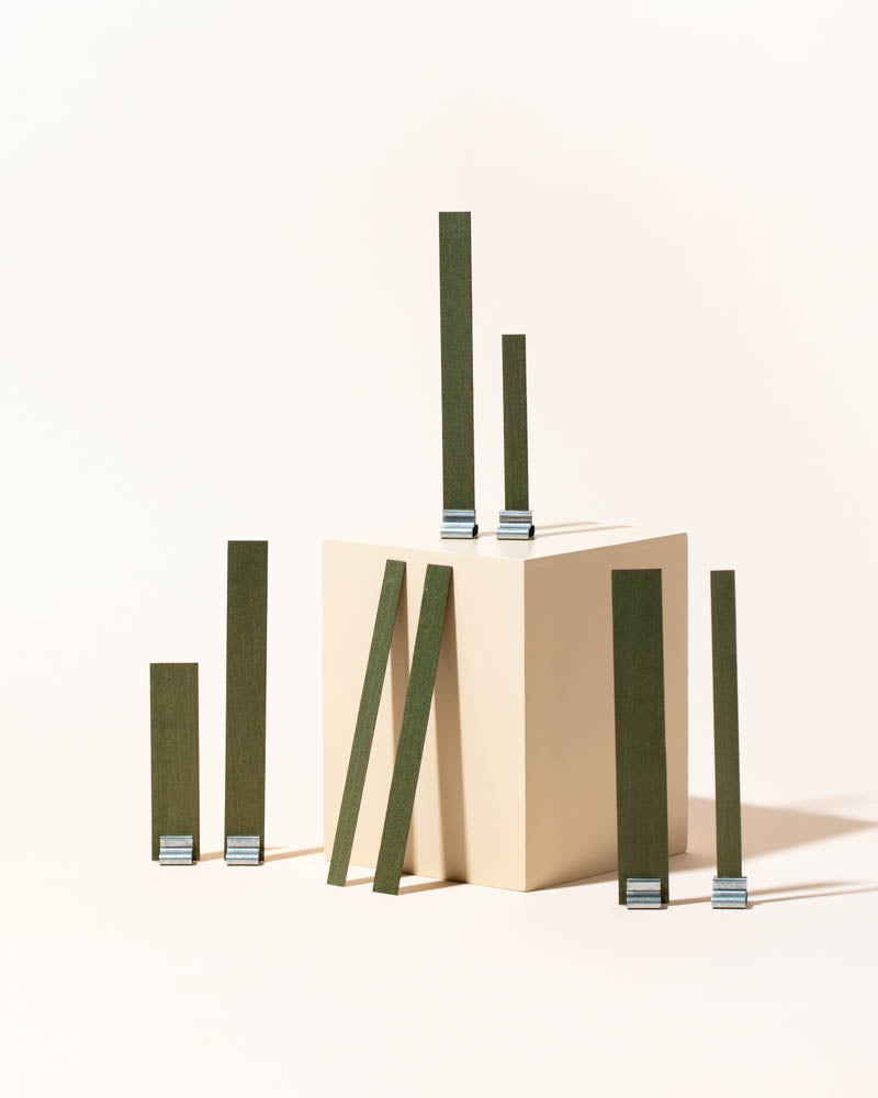 forest green single-ply wood wick .02