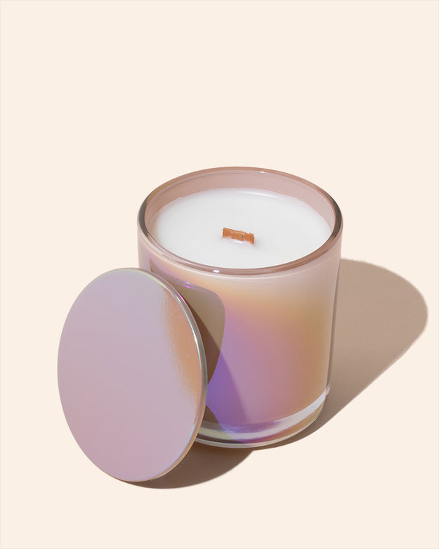 iridescent blush / 8 oz aura includes lid - set of 12