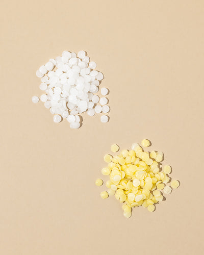 beeswax pastilles - the stash