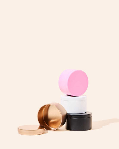 5oz metal candle tin & lid