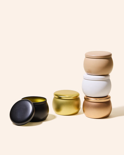 4oz amore™ candle tin & lid