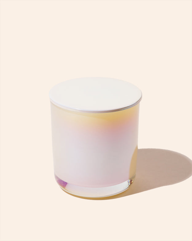 iridescent ivory / 8 oz aura includes lid - set of 12