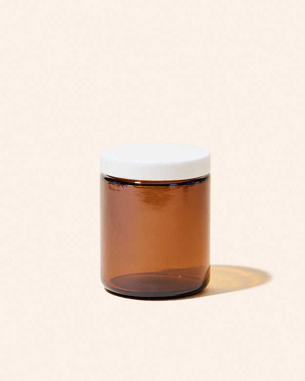 translucent amber / white