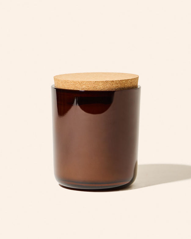 translucent amber / case pack of 6 / natural cork