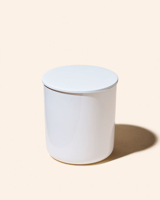 gloss white / 8 oz aura includes lid - set of 12