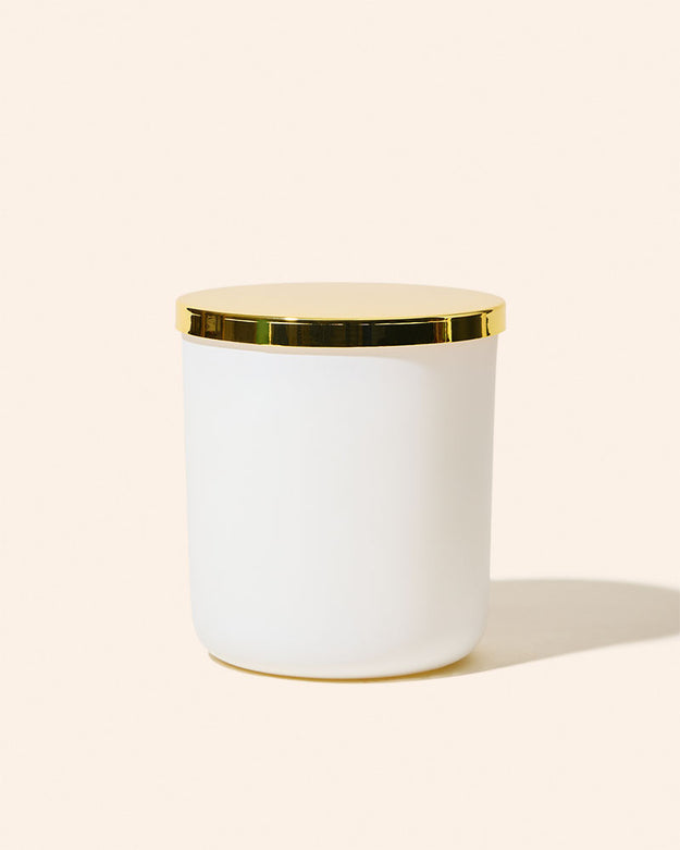 matte white / case pack of 6 / luxe metal gold