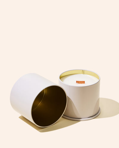 12oz twist metal candle tin & lid