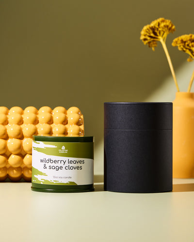 12oz twist metal candle tin & lid