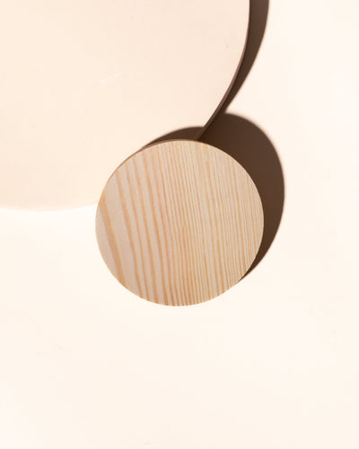 raw pine wood candle lid - the stash