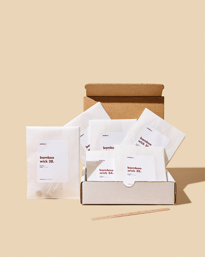 Bamboo wick mini kit 6in