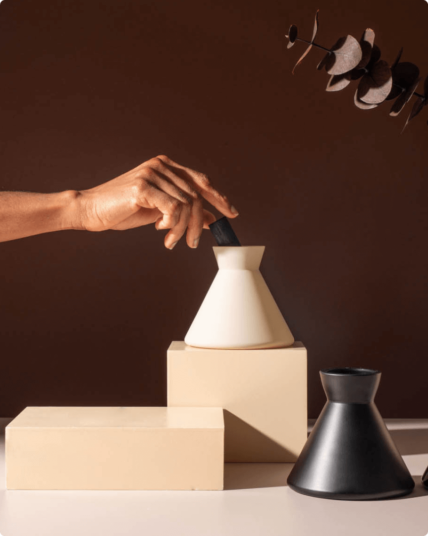 black and white diffusers