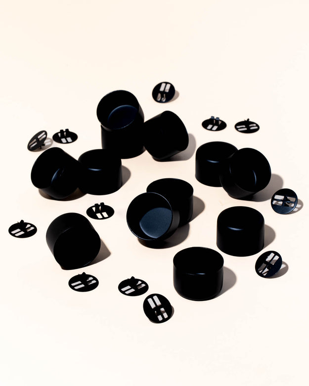 matte black / set of 12