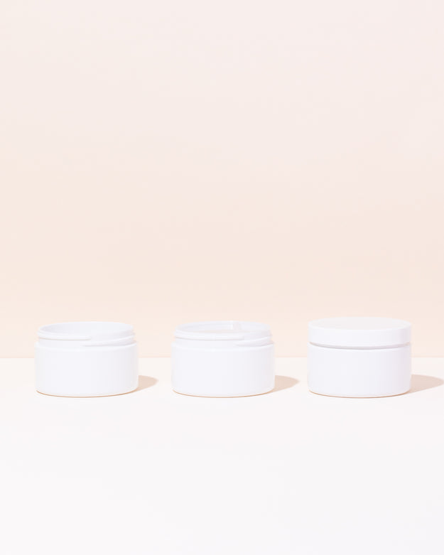 4oz white gloss pet jar - Makesy