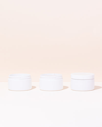 4oz white gloss pet jar - Makesy