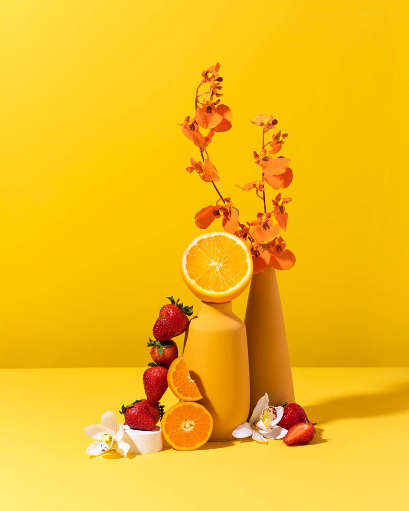 glistening clementine & strawberry silk - Makesy