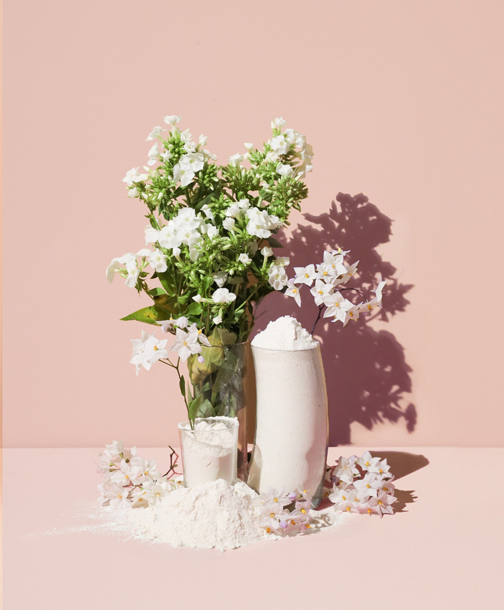 natural baby powder & palmarosa buds - Makesy