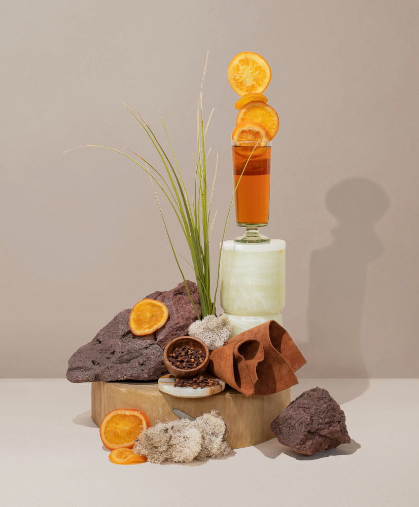 bronze suede & bitter orange - Makesy