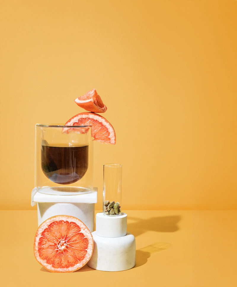 cardamom tea & grapefruit