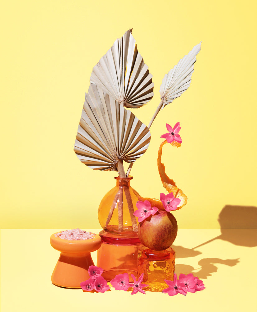 STARFRUIT SORBET + PALM LEAVES