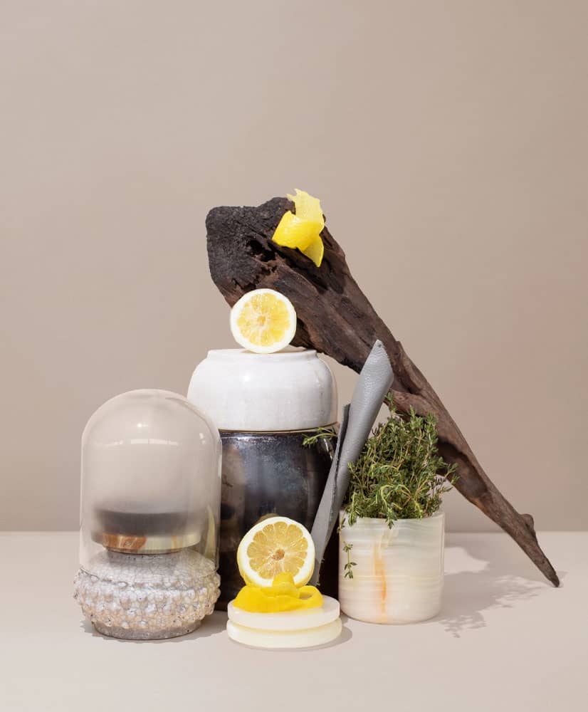 vintage leather & oak noir - Makesy