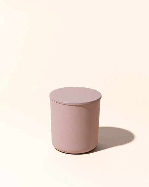 8oz aura vessel & lid- matte blush - Makesy