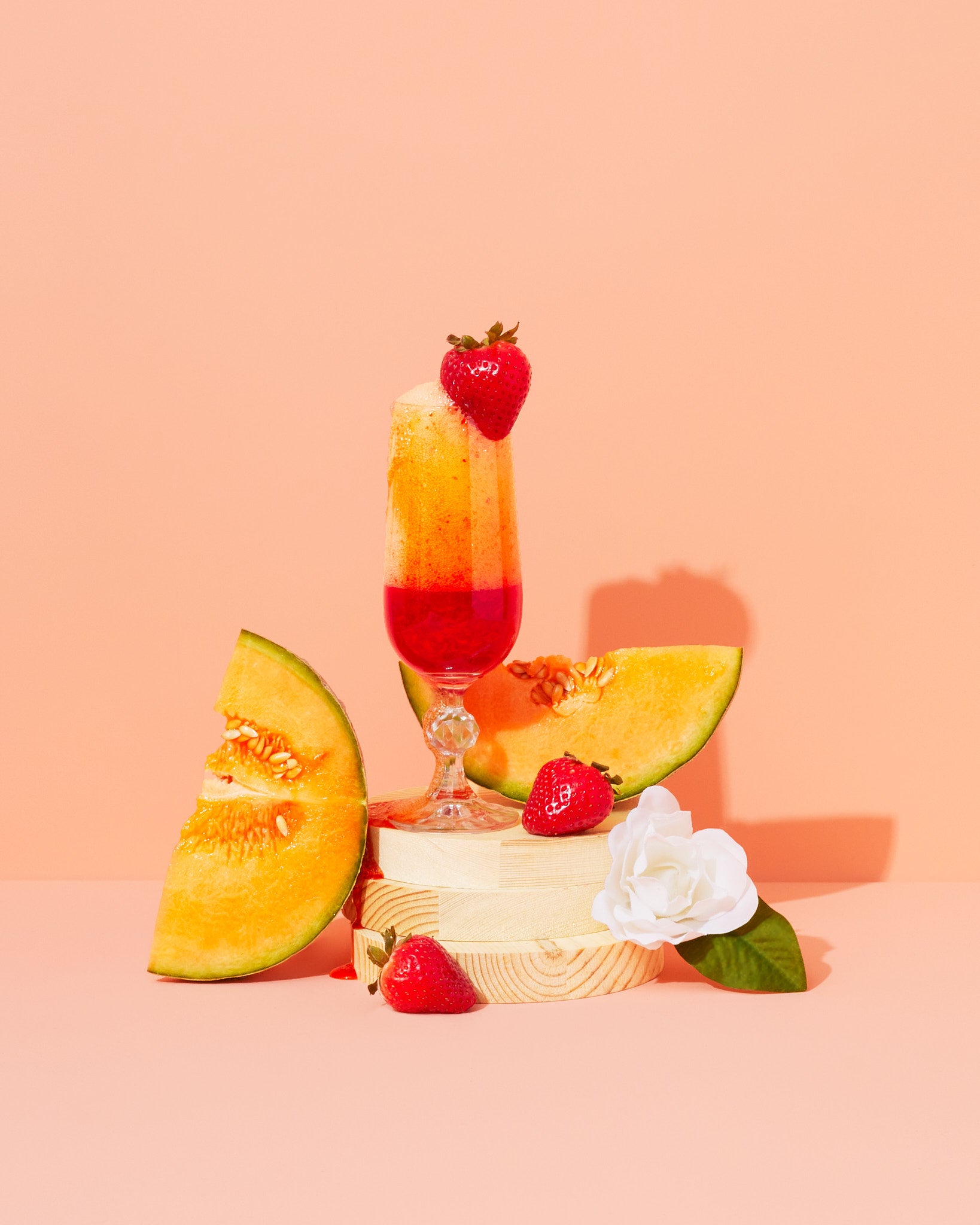 muskmelon & strawberry bellini - Makesy