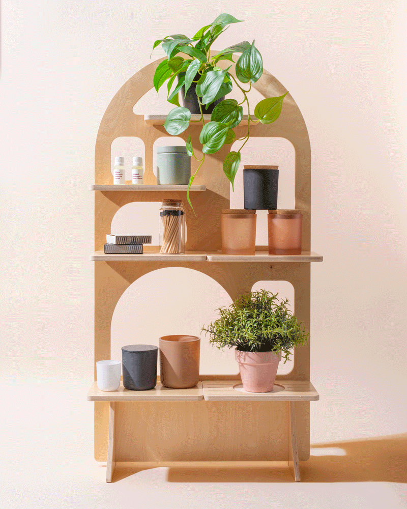 makesy x vertical ledge market display stand - Makesy