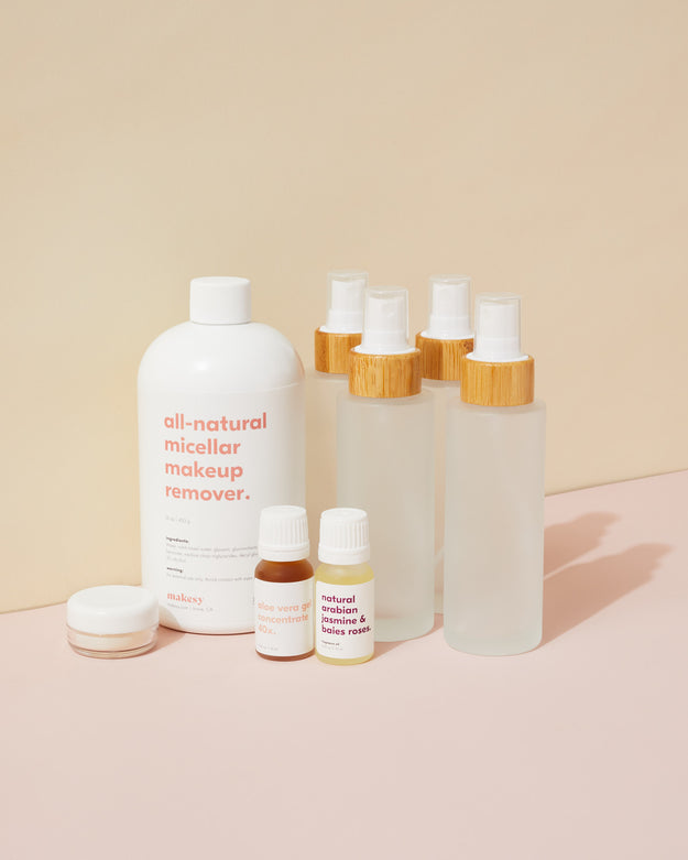 glowing diy shimmer body spray kit