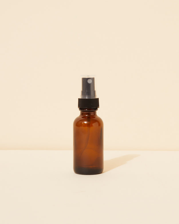 1oz translucent amber glass spray bottle - Makesy