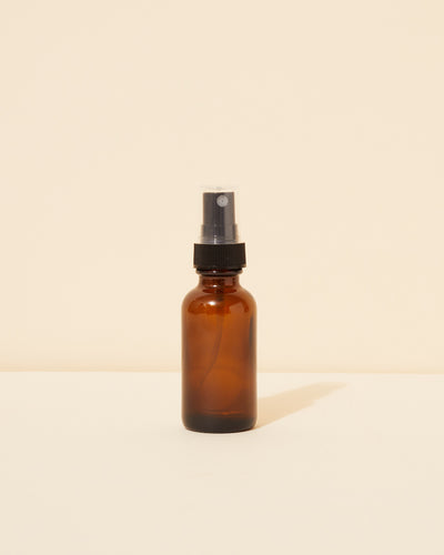 1oz translucent amber glass spray bottle - Makesy