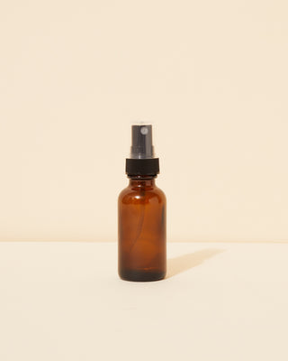 1oz translucent amber glass spray bottle - Makesy