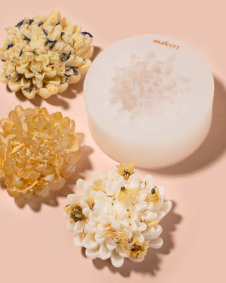 silicone chrysanthemum 1 cavity mold - Makesy