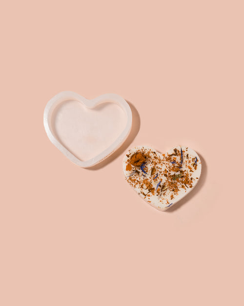 silicone heart 1 cavity mold - Makesy