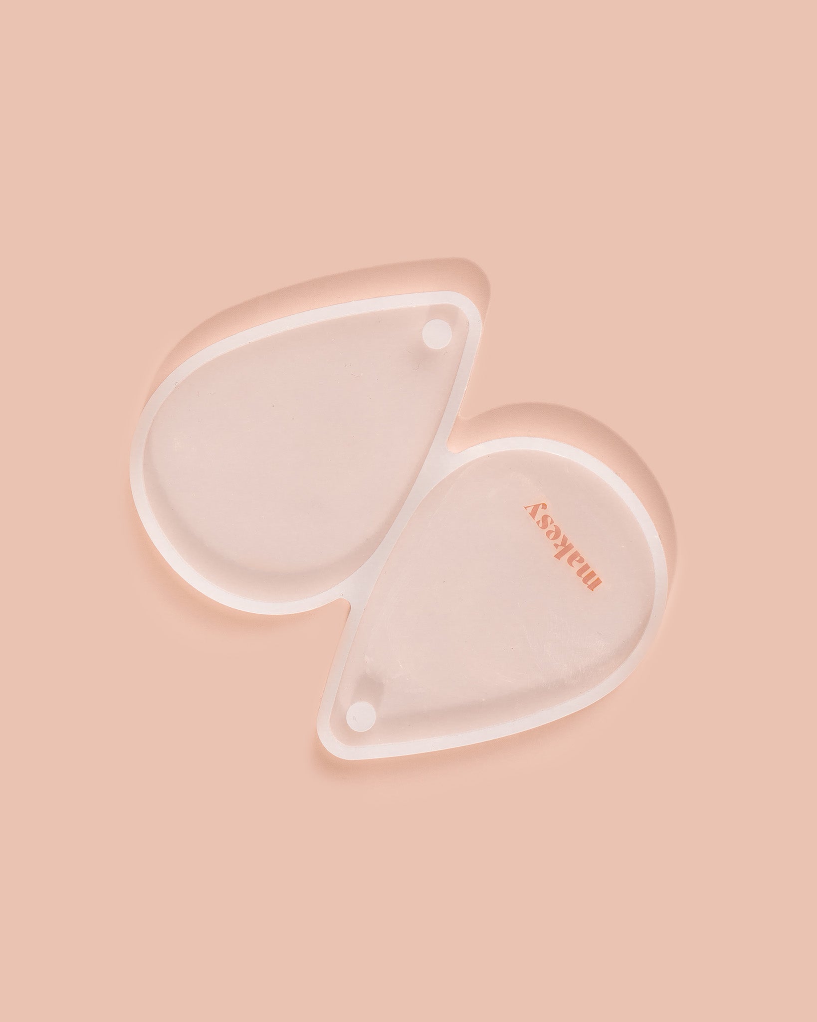silicone teardrop 2 cavity mold - Makesy