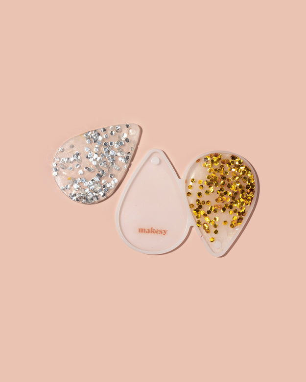 silicone teardrop 2 cavity mold - Makesy