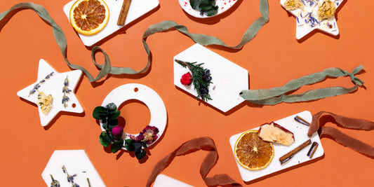 a holiday collection must-have, scented wax melt ornaments