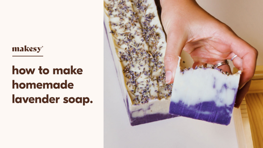 how to make homemade lavender swirl soap