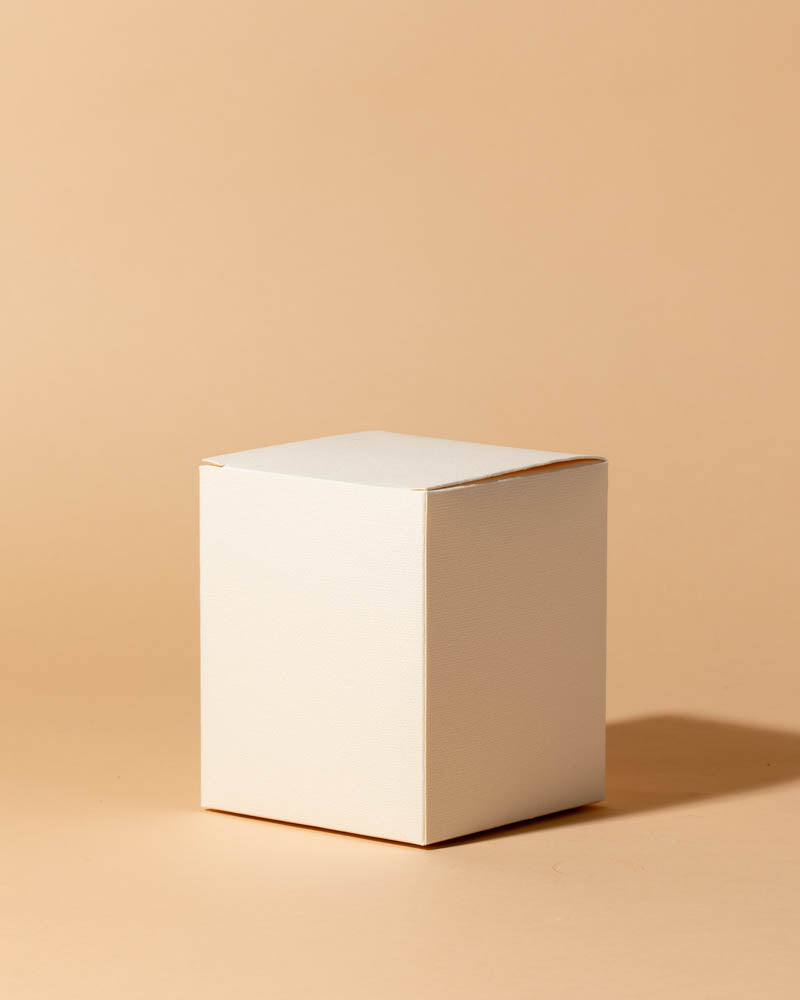 cream linen candle box set of 4