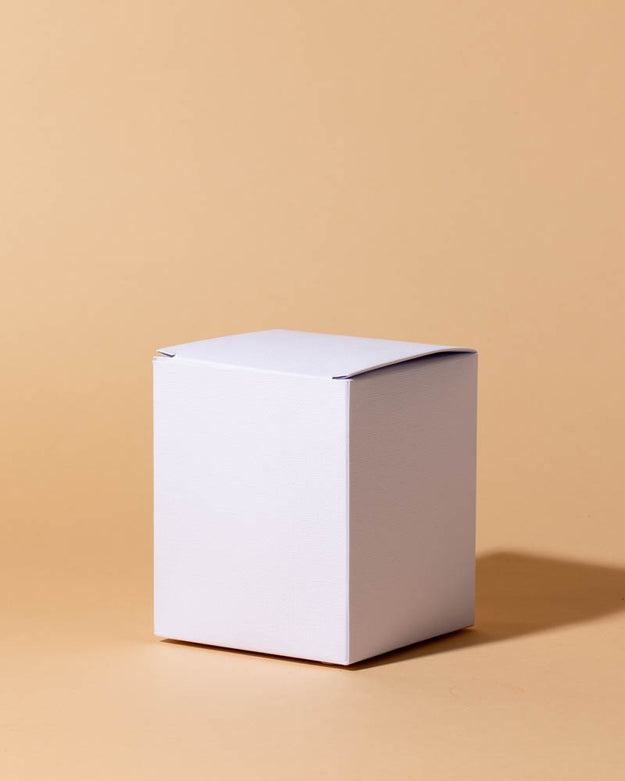 white linen candle box