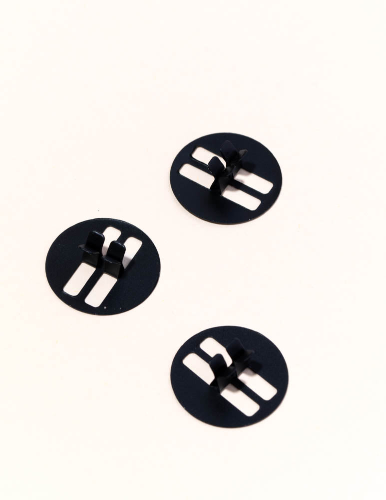 low profile wood wick clips - the stash