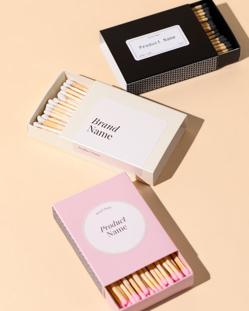 pink tip 3in wooden matches
